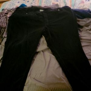 4X Black Velvet stretch Jean style pants.  Very comfy to wear yet look dressy.